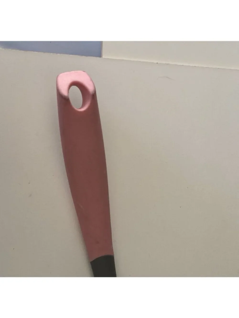 Cuisinart Pink And Gray Long Handled Nylon Soft Grip Cooking Serving Spoon